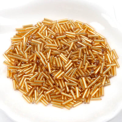 Sklenené české korálky s podšívkou, ručne vyrobené, veľkoobchod, 17 farieb, 2x6 mm, 300 ks