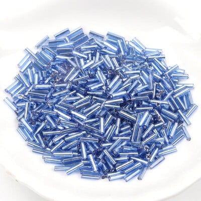 Sklenené české korálky s podšívkou, ručne vyrobené, veľkoobchod, 17 farieb, 2x6 mm, 300 ks