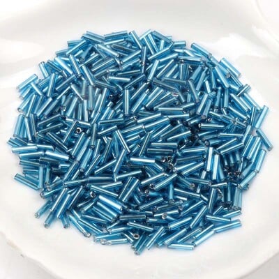 Sklenené české korálky s podšívkou, ručne vyrobené, veľkoobchod, 17 farieb, 2x6 mm, 300 ks