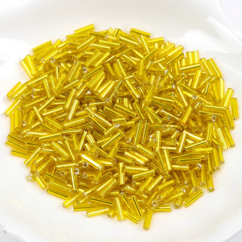 Sklenené české korálky s podšívkou, ručne vyrobené, veľkoobchod, 17 farieb, 2x6 mm, 300 ks