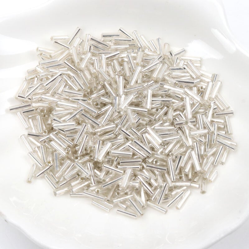 Sklenené české korálky s podšívkou, ručne vyrobené, veľkoobchod, 17 farieb, 2x6 mm, 300 ks
