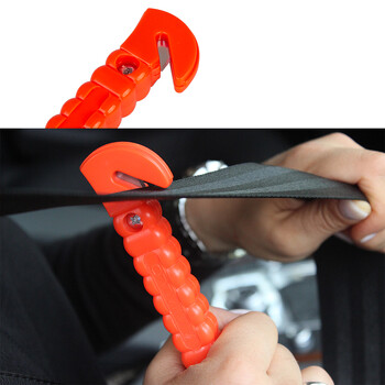 1PCS Survival Safety Hammer Camping Driving Car Bet Seat Seat Cutter Σφυρί διαφυγής έκτακτης ανάγκης για να σπάσει το τζάμι του παραθύρου ΚΟΚΚΙΝΟ