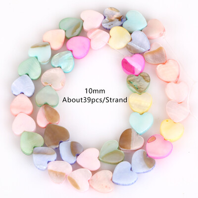 Mărgele de coajă colorate de macaron natural, tub de inimă de dragoste, stea, lună, margele libere pentru realizarea de bijuterii, accesorii pentru colier, brățări, bricolaj