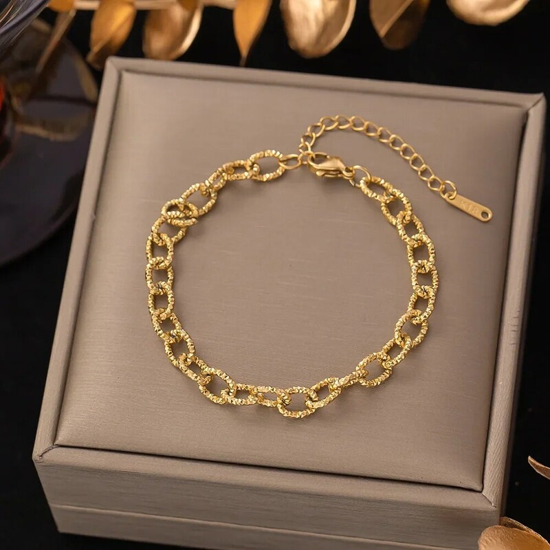 Neblunkanti titano plieno apyrankė moterims Madingi asmeninio stiliaus rankų papuošalai, nejautrus dizainas, 2022 m. vasara, turizmas