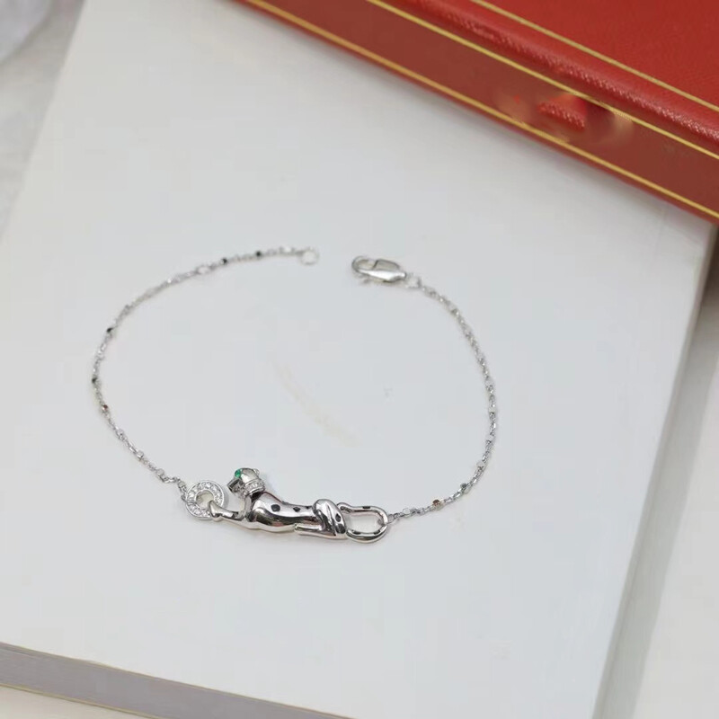 Bobokiki Jewelry európai és amerikai divatos leopárd titán acél mikroberakásos AAA cirkon luxus állati karkötő