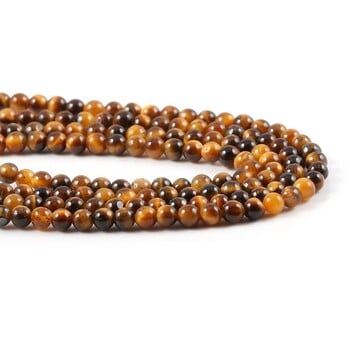 Χονδρική χάντρες από φυσική πέτρα Tiger Eye Stone Beads for Jewelry Making Beadwork DIY Κολιέ αξεσουάρ βραχιόλι 2mm 3mm