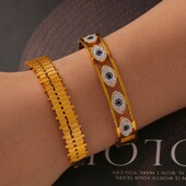 Kalnų krištolinio akmens velnio akių apyrankės moterims Tuščiaviduriai nerūdijančio plieno paauksuoti netaisyklingomis juostelėmis Moteriškos apyrankės Apyrankės Papuošalai