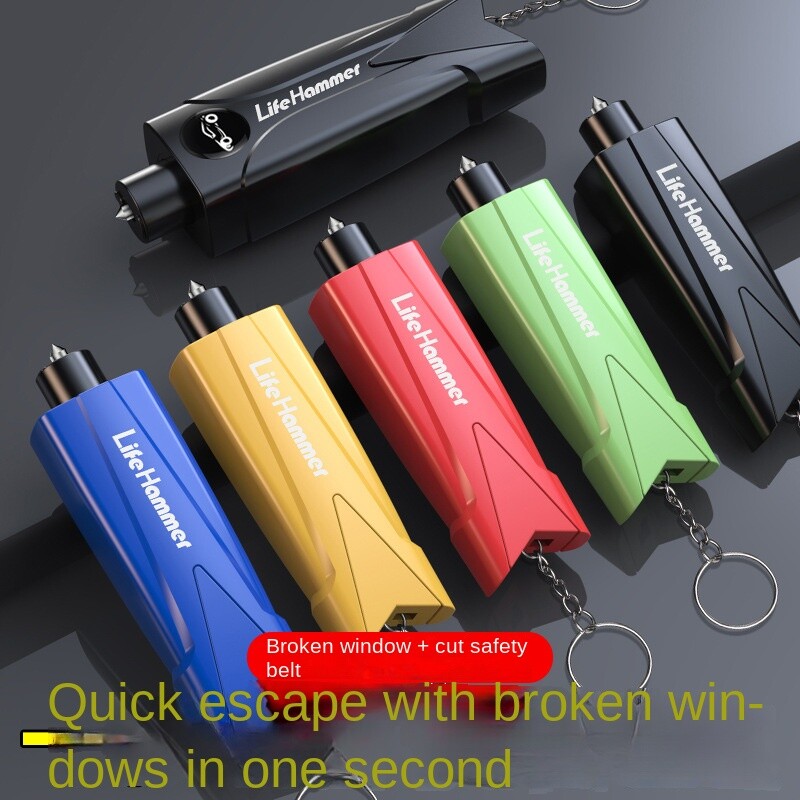Sigurnosni čekić za automobil Automatski razbijač stakla za hitne slučajeve Rezač sigurnosnog pojasa Čekić za spašavanje života u hitnim slučajevima Zviždaljka za preživljavanje