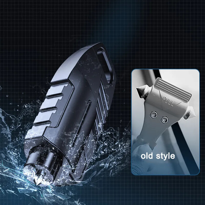 2 az 1-ben autós biztonsági öv vágó kés vészhelyzeti autó ablaktörő biztonsági kalapács többfunkciós életmentő szerszám menekülő eszköz