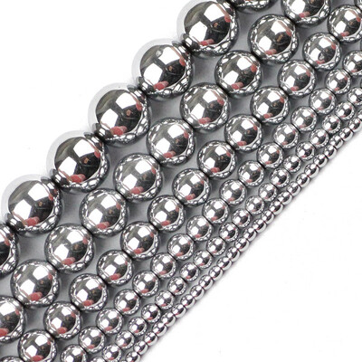 HGKLBB margele rotunde de hematit piatra naturala 2/3/4/6/8/10mm auriu placat margele libere bijuterii bratari Fabricarea de accesorii bricolaj