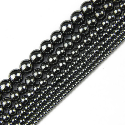 HGKLBB margele rotunde de hematit piatra naturala 2/3/4/6/8/10mm auriu placat margele libere bijuterii bratari Fabricarea de accesorii bricolaj