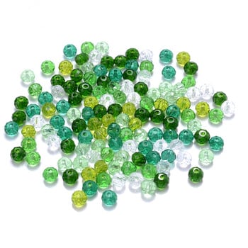 Cicifu Σκούρο Κόκκινο 4/6mm 40 τμχ Rondelle Austria Faceted Crystal Glass Beads Round Loose Spacer Beads for Jewelry Making Findings