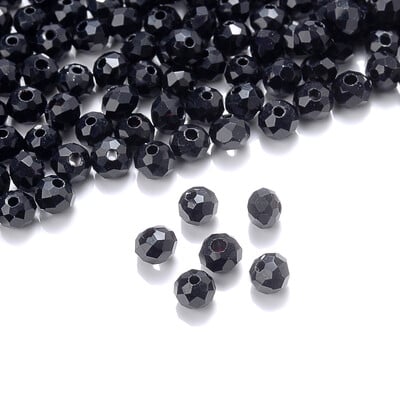 Cicifu tmavočervené 4/6 mm 40 ks Rondelle rakúske fazetované krištáľové sklenené korálky okrúhle voľné dištančné korálky na výrobu šperkov