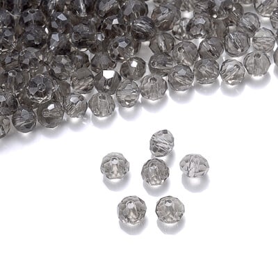Cicifu tmavočervené 4/6 mm 40 ks Rondelle rakúske fazetované krištáľové sklenené korálky okrúhle voľné dištančné korálky na výrobu šperkov