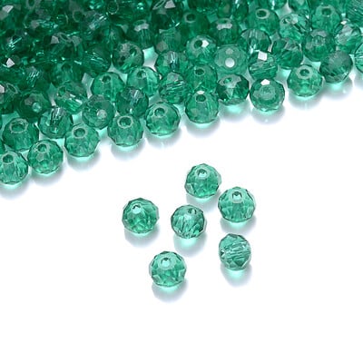 Cicifu tmavočervené 4/6 mm 40 ks Rondelle rakúske fazetované krištáľové sklenené korálky okrúhle voľné dištančné korálky na výrobu šperkov