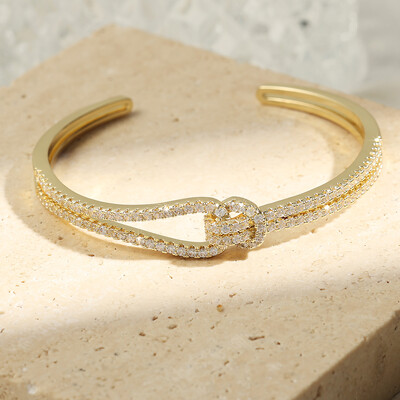 ZAKOL Fashion Blue Water Drop Manșete Brățări Brățări pentru femei Cubic Zirconia Fete Brățară Petrecere de nuntă Bijuterii Cadouri BP2218