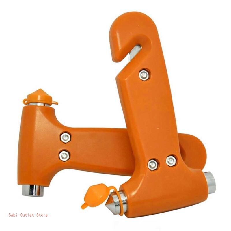 Autóipari biztonsági kalapács, többfunkciós mentővágás a biztonsági övekhez, fém vészhelyzeti menekülési autó ablaktörése