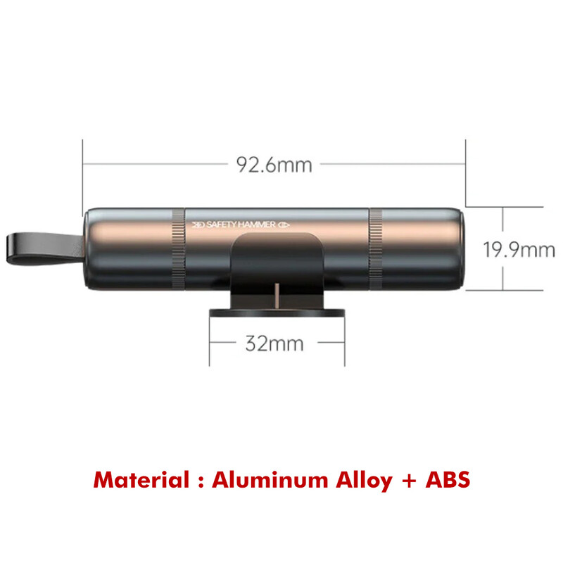 Ciocan de siguranță pentru mașină Dispărător de geamuri de sticlă de urgență Cutter centură de siguranță Ciocan de urgență de evacuare Instrument de salvare