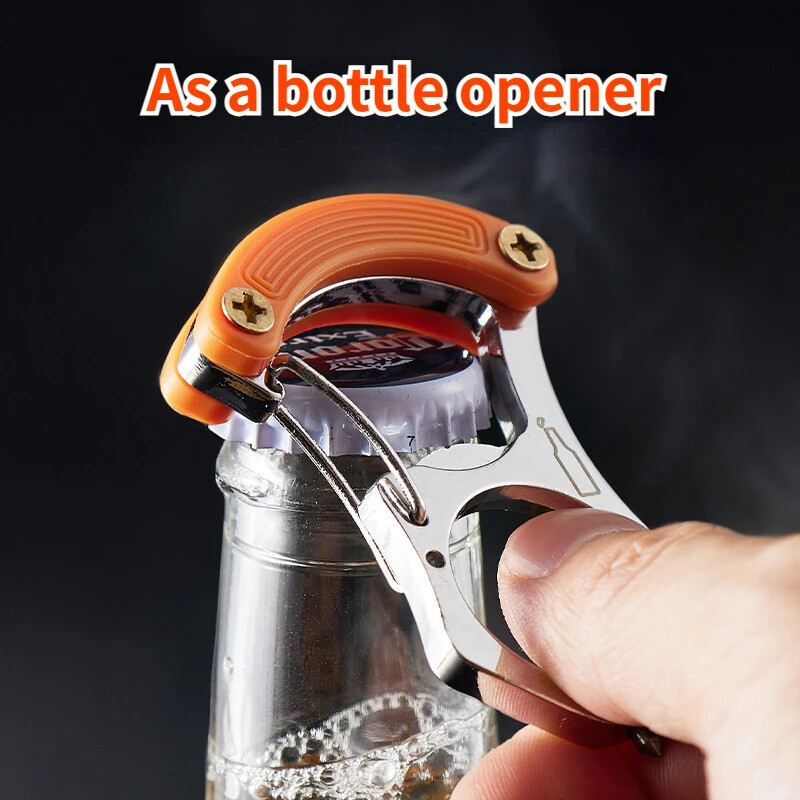 3-U-1 Razbijač prozora automobila Otvarač za pivske boce Metalni privjesak za ključeve Sigurnosni čekić za razbijanje stakla Alat za bijeg u slučaju kvara Dodaci za automobile