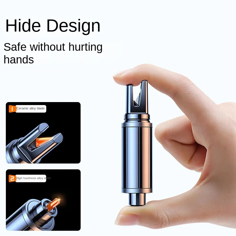 2 az 1-ben autó biztonsági kalapács vészüvegtörő vágja le a biztonsági övet, nagy keménységű volfrámacél mentőszerszám Autótartozékok