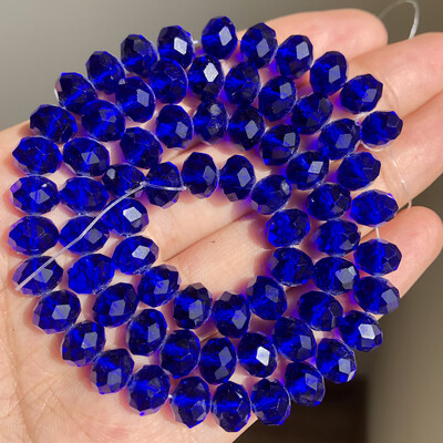 AB Clear Austria csiszolt kristály Rondelle üveggyöngy laza távtartó gyöngyök ékszerkészítéshez barkácsolás karkötő nyaklánc 3/4/6/8/10/12mm