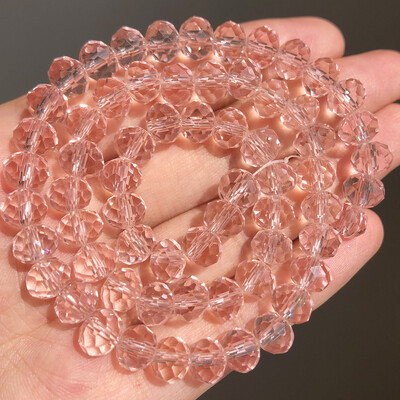 AB Clear Austria csiszolt kristály Rondelle üveggyöngy laza távtartó gyöngyök ékszerkészítéshez barkácsolás karkötő nyaklánc 3/4/6/8/10/12mm