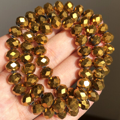 AB Clear Austria csiszolt kristály Rondelle üveggyöngy laza távtartó gyöngyök ékszerkészítéshez barkácsolás karkötő nyaklánc 3/4/6/8/10/12mm