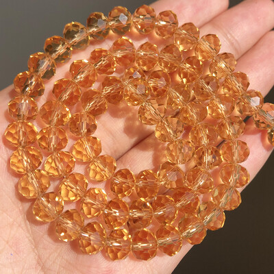 AB Clear Austria csiszolt kristály Rondelle üveggyöngy laza távtartó gyöngyök ékszerkészítéshez barkácsolás karkötő nyaklánc 3/4/6/8/10/12mm