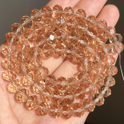 AB Clear Austria csiszolt kristály Rondelle üveggyöngy laza távtartó gyöngyök ékszerkészítéshez barkácsolás karkötő nyaklánc 3/4/6/8/10/12mm