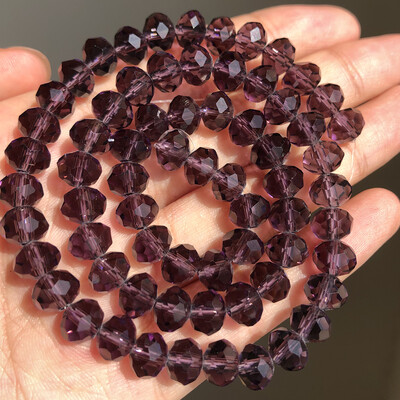 AB Clear Austria csiszolt kristály Rondelle üveggyöngy laza távtartó gyöngyök ékszerkészítéshez barkácsolás karkötő nyaklánc 3/4/6/8/10/12mm