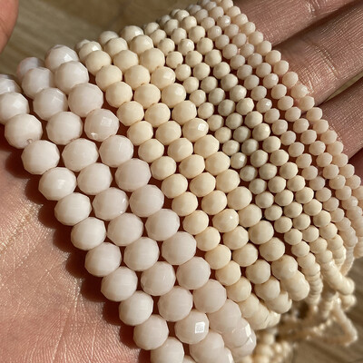 AB Clear Austria csiszolt kristály Rondelle üveggyöngy laza távtartó gyöngyök ékszerkészítéshez barkácsolás karkötő nyaklánc 3/4/6/8/10/12mm