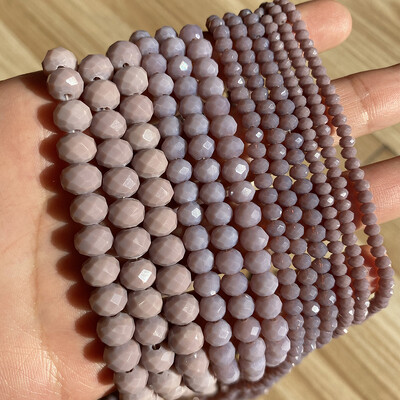 AB Clear Austria csiszolt kristály Rondelle üveggyöngy laza távtartó gyöngyök ékszerkészítéshez barkácsolás karkötő nyaklánc 3/4/6/8/10/12mm