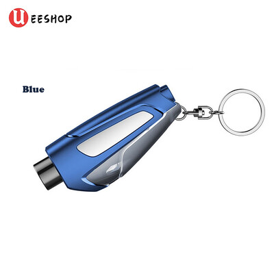 Nadogradnja 1kom Prijenosni sigurnosni čekić za automobil Opružni čekić Escape Hammer Probijač za razbijanje prozora Rezač sigurnosnog pojasa Čekić Privjesak za ključeve Marteau