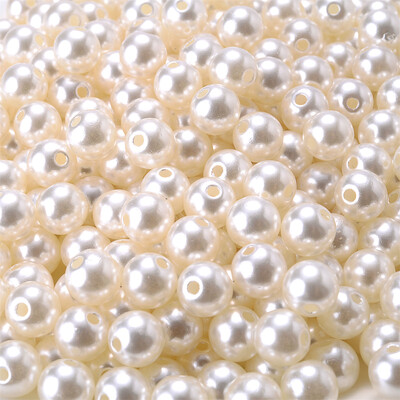 3/4/5/6/8/10/12mm Krāsainas akrila pērļu krelles, vaļīgas starplikas krelles rokdarbiem Rotaslietas krelles Rokassprādzes Kaklarotas Auskari