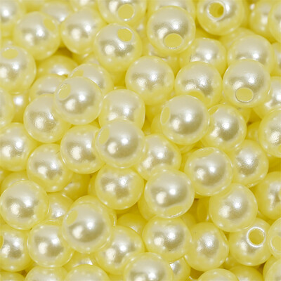 3/4/5/6/8/10/12mm Krāsainas akrila pērļu krelles, vaļīgas starplikas krelles rokdarbiem Rotaslietas krelles Rokassprādzes Kaklarotas Auskari