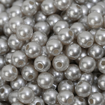 3/4/5/6/8/10/12mm Krāsainas akrila pērļu krelles, vaļīgas starplikas krelles rokdarbiem Rotaslietas krelles Rokassprādzes Kaklarotas Auskari