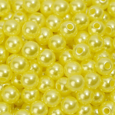 3/4/5/6/8/10/12mm Krāsainas akrila pērļu krelles, vaļīgas starplikas krelles rokdarbiem Rotaslietas krelles Rokassprādzes Kaklarotas Auskari