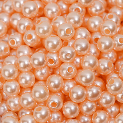 3/4/5/6/8/10/12mm Krāsainas akrila pērļu krelles, vaļīgas starplikas krelles rokdarbiem Rotaslietas krelles Rokassprādzes Kaklarotas Auskari