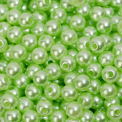 3/4/5/6/8/10/12mm Krāsainas akrila pērļu krelles, vaļīgas starplikas krelles rokdarbiem Rotaslietas krelles Rokassprādzes Kaklarotas Auskari