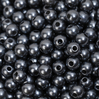 3/4/5/6/8/10/12mm Krāsainas akrila pērļu krelles, vaļīgas starplikas krelles rokdarbiem Rotaslietas krelles Rokassprādzes Kaklarotas Auskari