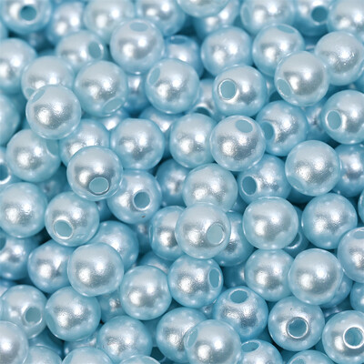 3/4/5/6/8/10/12mm Krāsainas akrila pērļu krelles, vaļīgas starplikas krelles rokdarbiem Rotaslietas krelles Rokassprādzes Kaklarotas Auskari