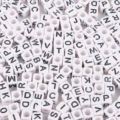 100 vnt akrilo angliškų raidžių karoliukai išmėtyti karoliukai „pasidaryk pats“ rankų darbo papuošalai apyrankės karolių priedai medžiagos