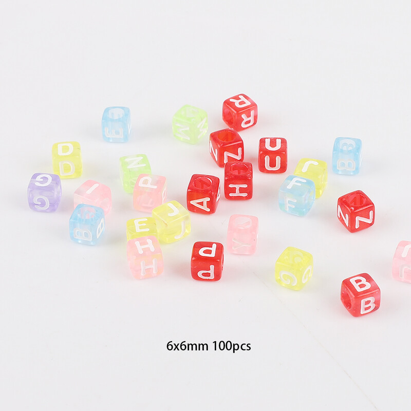 100 vnt akrilo angliškų raidžių karoliukai išmėtyti karoliukai „pasidaryk pats“ rankų darbo papuošalai apyrankės karolių priedai medžiagos