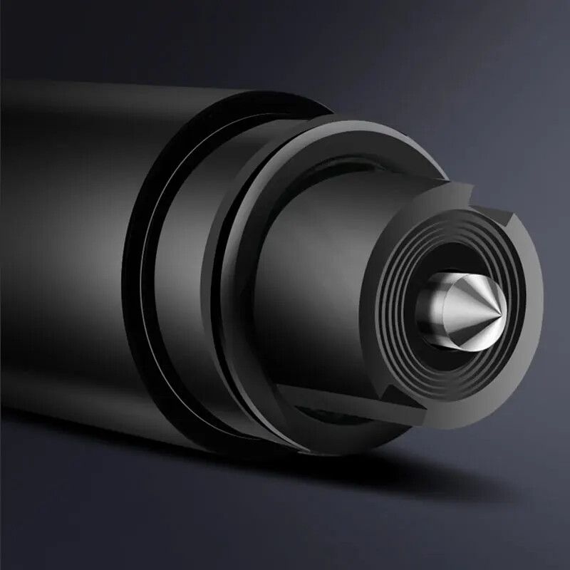 2-u-1 sigurnosni čekić za automobil Razbijač prozorskog stakla Rezač sigurnosnog pojasa Alat za hitno spašavanje od volframovog čelika visoke tvrdoće s bazom