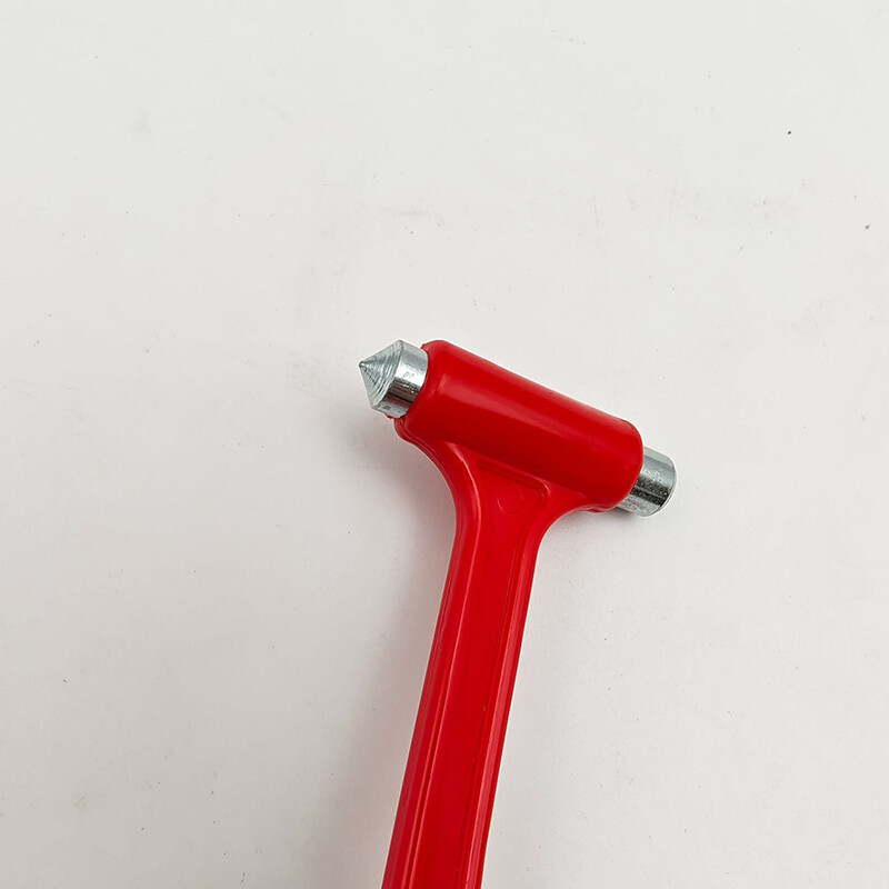 Piros autós biztonsági kalapács többfunkciós kalapács vészüveg ablaktörő ülés Mentőszerszám törő kalapács Vágja le az ülést