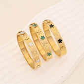 316L Nerūdijantis plienas Retro 3 spalvų Natūralūs Jūros kriauklės Gėlės Apyrankės Moteriškos mados tendencijos Aukšti papuošalai Priedai vakarėlio dovana