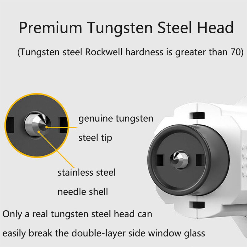 1 * Spărgător de geamuri pentru mașină Ciocan de sticlă Cuțit pentru centură de siguranță cu breloc Spărgător automat de geamuri Cuțit centură de siguranță Instrument de evacuare de urgență