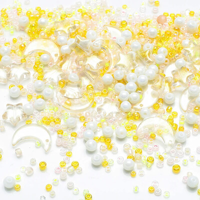 Jauktas zvaigznes mēness kristāla stikla krelles sēklu krelles, brīvas, apaļas pērles, kas paredzētas DIY rotaslietu izgatavošanai, amatniecības rokassprādzes, kaklarotas, auskari