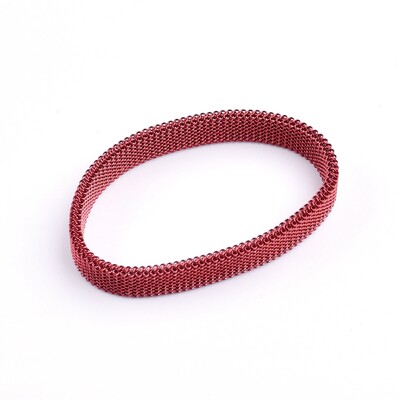 Jaunas modes nerūsējošā tērauda rotaslietas, elastīgas pavasara rokas siksniņas, elastīgas sieta rokassprādzes, unikālas krāsainas rokassprādzes