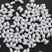 200 ks 3x6mm 4x8mm 6x12mm ryžové tvarované biele imitácie perál korálky remeselné dekorácie pre DIY náramky, náhrdelníky, výrobu šperkov